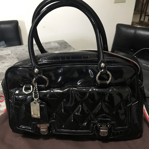 COACH Paten leather handbag - Picture 1 of 5